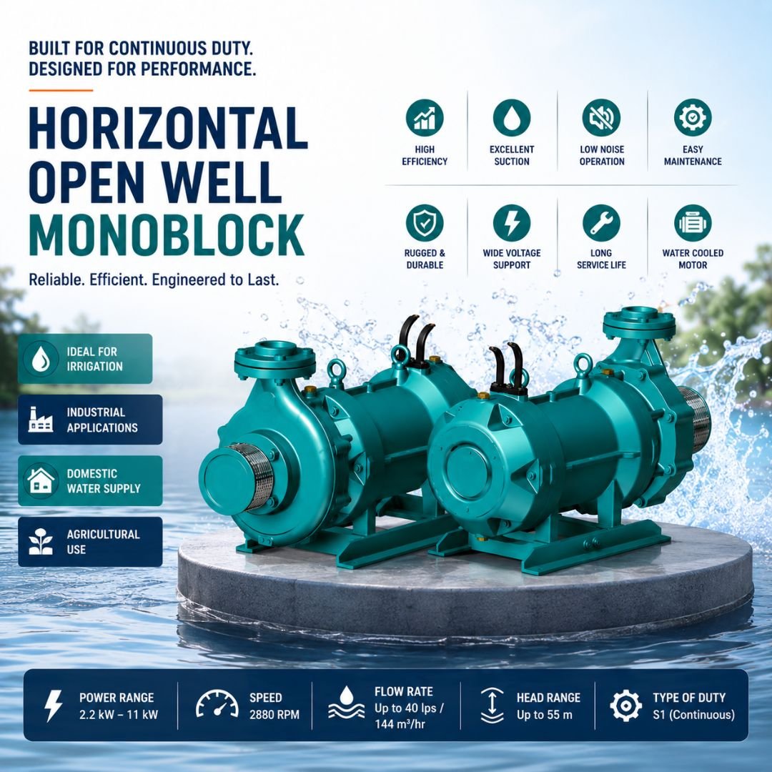 Horizontal Open Well Monoblock Pump - Image 2