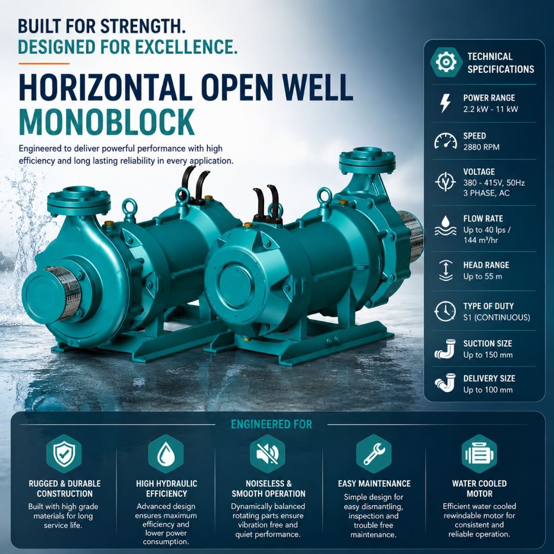 Horizontal Open Well Monoblock Pump - Image 4