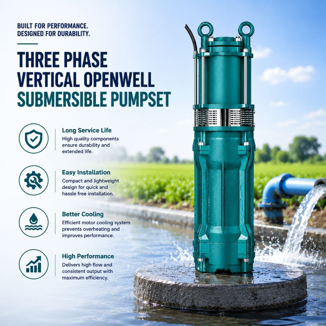 Three Phase Vertical Openwell Submersible Pumpset - Image 3