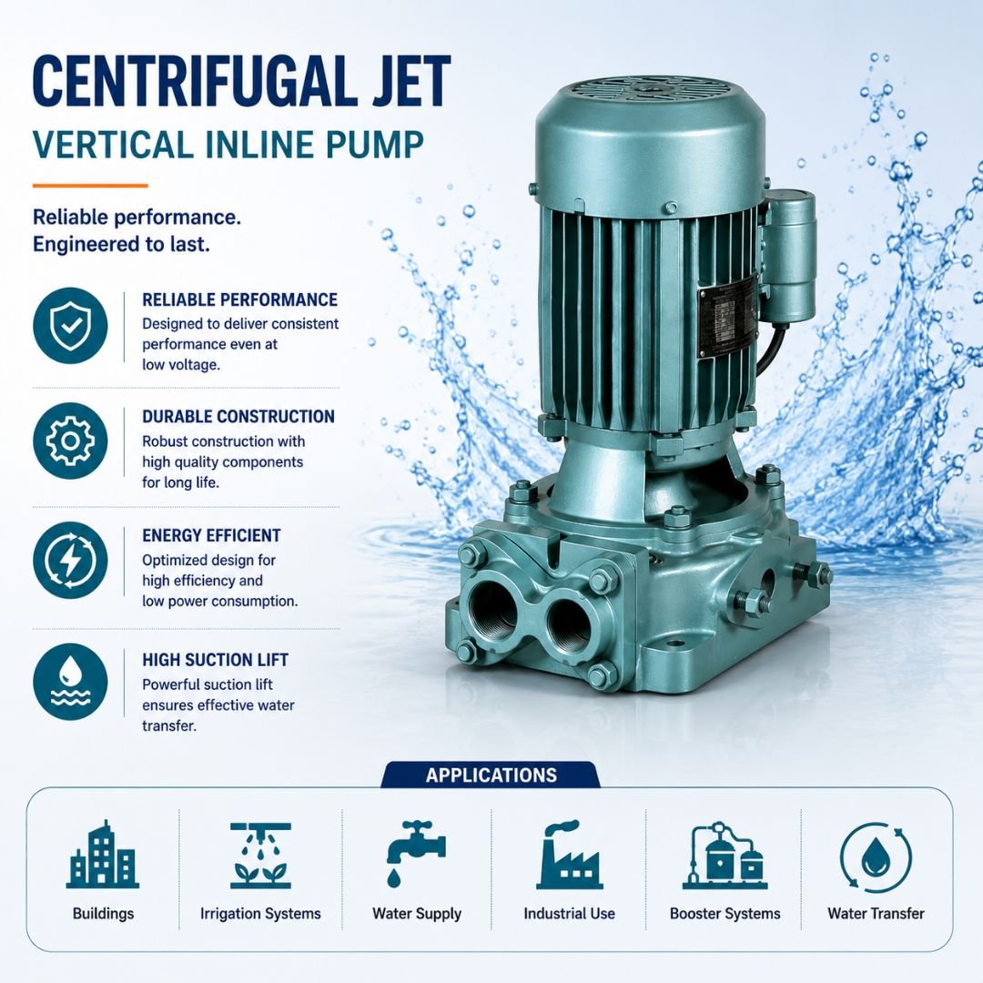 Centrifugal Jet Vertical Inline Pump - Image 2