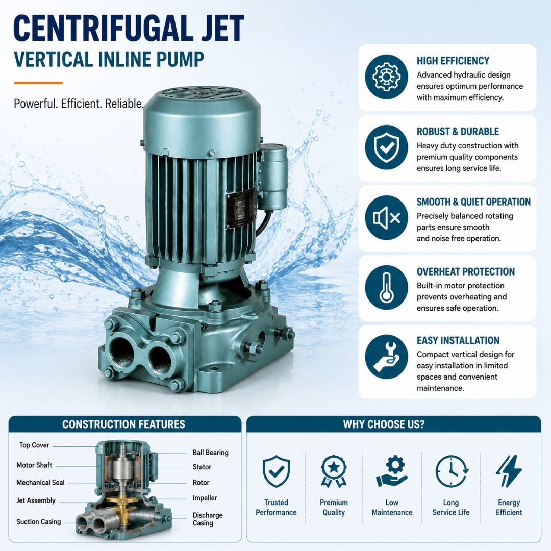 Centrifugal Jet Vertical Inline Pump - Image 4