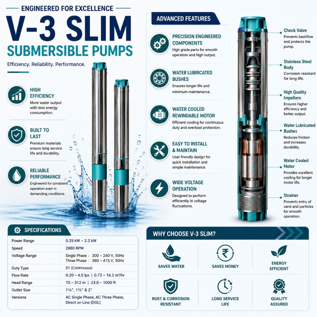 V-3 Slim Submersible Pump - Image 3