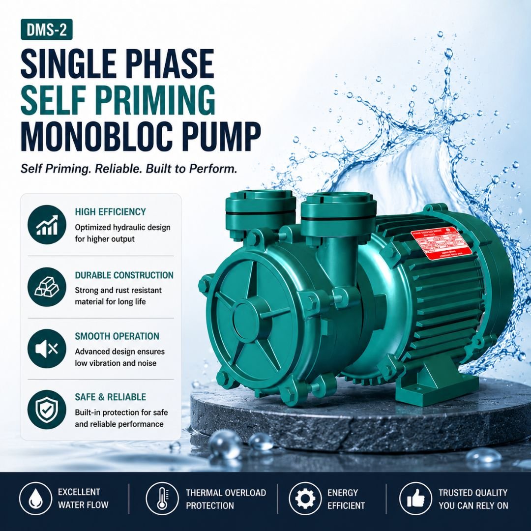 Single Phase Self Priming Monobloc Pump - Image 4
