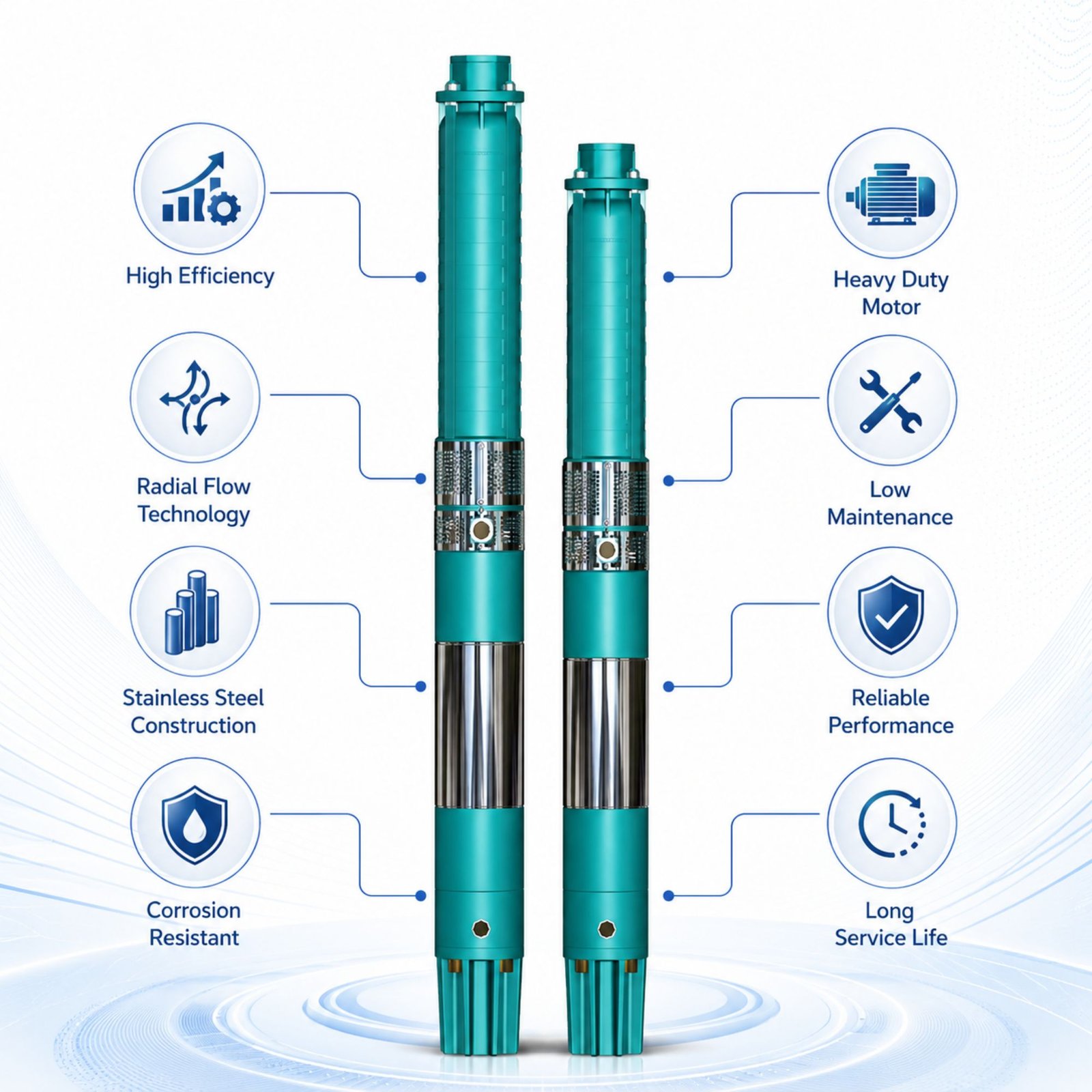 V-6 Submersible Pump Radial Flow - Image 3